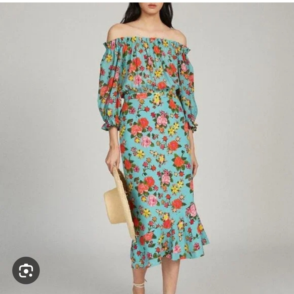 Saloni Grace floral dress size 4